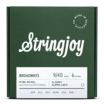 Stringjoy BR0940 Broadways Pure Nickel Elektrische Gitaarsnaren (9-40) Classic Super Light