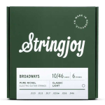 Stringjoy BR1046 Broadways Pure Nickel Elektrische Gitaarsnaren (10-46) Classic Light
