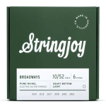 Stringjoy BR1052 Broadways Pure Nickel Elektrische Gitaarsnaren (10-52) Heavy Bottom Light