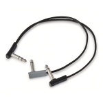 Warwick F Y 30BK Flat Patch Y-Splitter Stereo naar 2x Mono Patchkabel 30cm