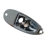 Yellow Parts EZ1136 Jack Cover voor Stratocaster Chrome - Op = op