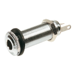 Yellow Parts EZ1394C Endpin Jack 3-Polig 6.3mm Chrome