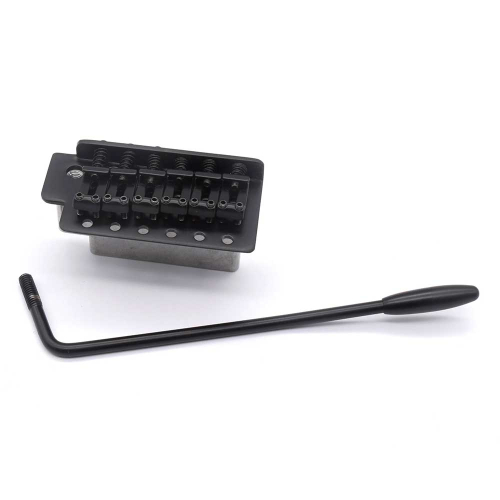 AxLabs KD2BG1001SB 6-Schroefs Strat Tremolo met Block Saddles (incl. Tremolo-arm) - Satin Black