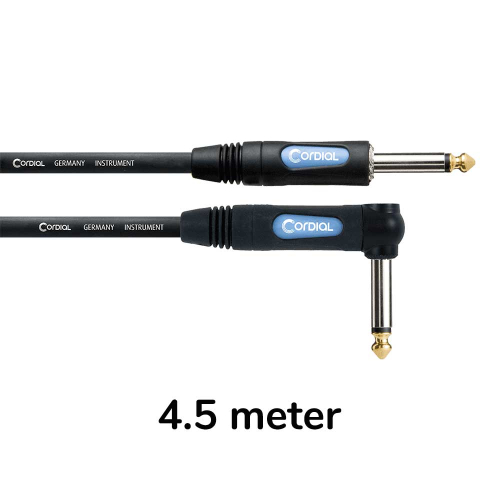 Cordial CCFI4.5PR Essentials Instrumentkabel Recht/Haakse Pluggen 4.5 Meter