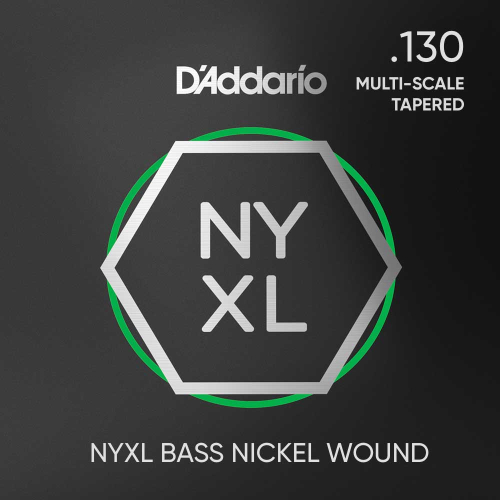 D'Addario NYXLB130MS NYXL Nickel Wound Multi-Scale Tapered Losse Bassnaar .130