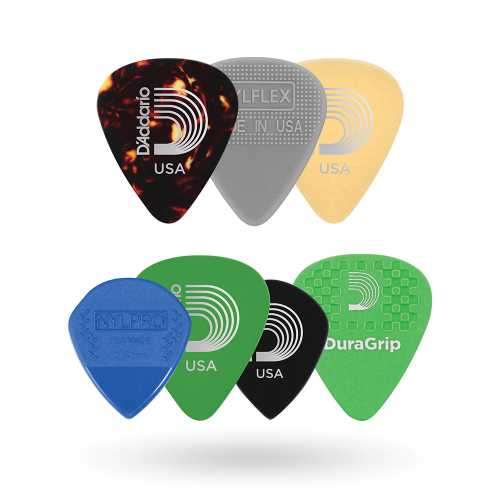 D'Addario 1XVP4-5 Assorted Variety Plectrum Medium 7-Pack