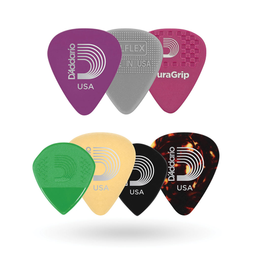D'Addario 1XVP6-5 Assorted Variety Plectrum Heavy 7-Pack