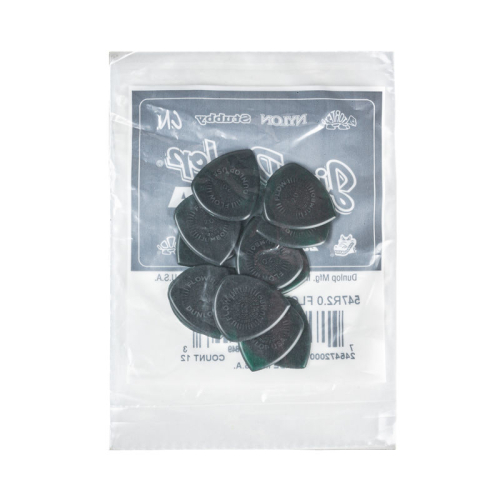 Dunlop 547R200 Flow Jumbo Grip 2.0mm Plectrum 12-Pack