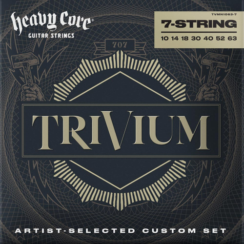 Dunlop TVMN1063-7 Trivium Heavy Core Gitaarsnaren 7-Snarig (10-63)