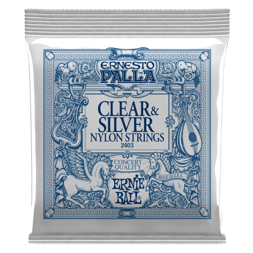 Ernie Ball 2403 Ernesto Palla Spaanse Gitaarsnaren Clear/Silver - Normale Spanning