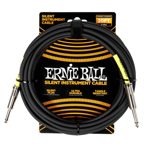 Ernie Ball 6473 Classic Silent Instrument Cable Gitaarkabel 6 Meter