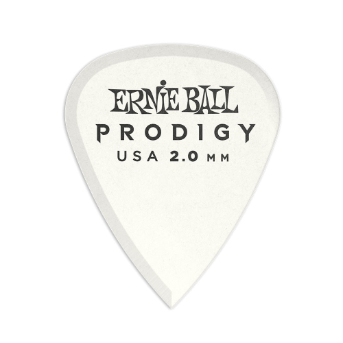 Ernie Ball 9202 Prodigy Standaard Plectrums 2.0mm Wit - Per Stuk
