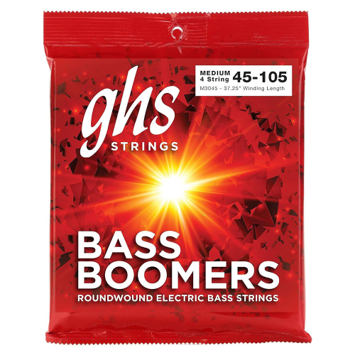GHS Strings M3045 Bass Boomers Nickel Bassnaren (45-105) Medium
