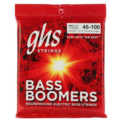 GHS Strings ML3045 Bass Boomers Nickel Bassnaren (45-100) Medium Light