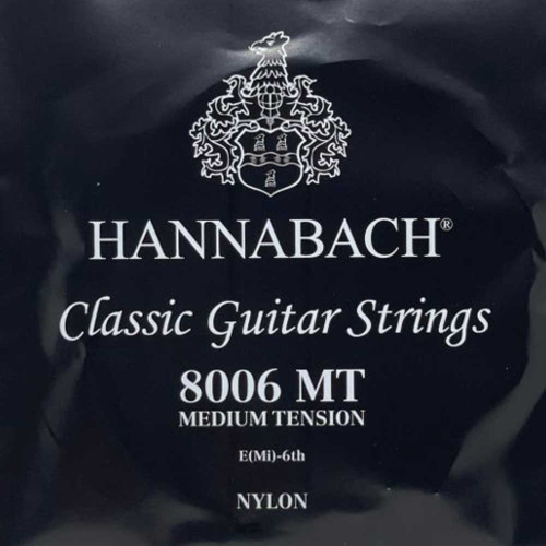 Hannabach 8006MT Losse Verzilverde Klassieke E6-Snaar (Laag) - Normale Spanning