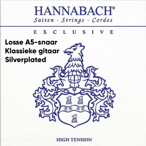 Hannabach EXCL5HT Exclusive Series Silverplated Losse Klassieke A5-Snaar - Hoge Spanning