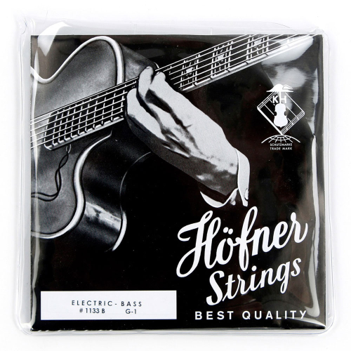 Höfner H1133B Pure Nickel Flatwound Short Scale Bassnaren (40-100)