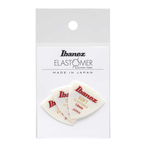 Ibanez BEL8ST10 Elastomeer (Soft) Triangle 1.0mm Plectrum 3-Pack