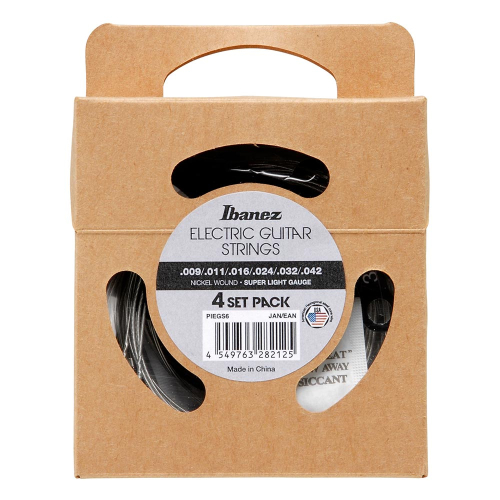 Ibanez PIEGS6 Super Light Elektrische Gitaarsnaren (9-42) 4-Pack