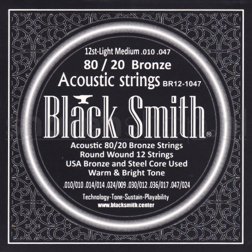 BlackSmith BR12-1047 Snaren voor 12-Snarige Akoestische Gitaar (10-47)