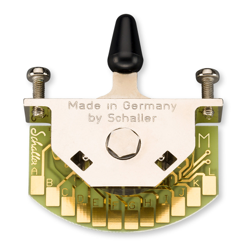 Schaller 15310006 Megaswitch M 5-Standenschakelaar met Zwarte Tip