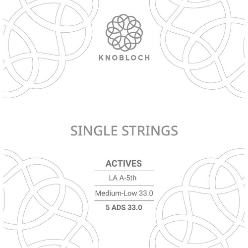 Knobloch 5ADS33.0 Double Silver Losse Verzilverde A5-Snaar - Medium/Lage Spanning