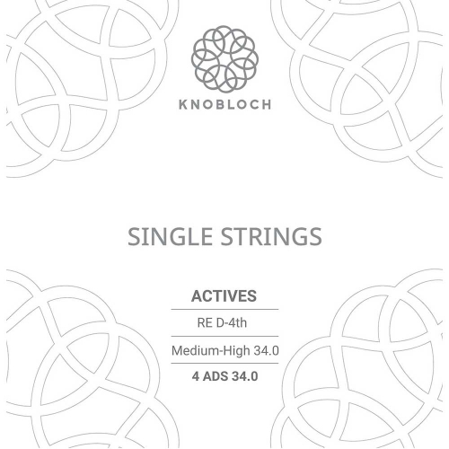 Knobloch 4ADS34.0 Double Silver Losse Verzilverde D4-Snaar - Normale/hoge Spanning