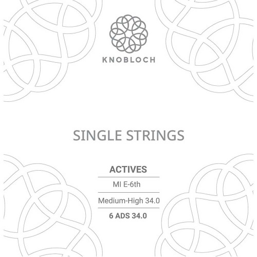 Knobloch 6ADS34.0 Double Silver Losse Verzilverde E6-Snaar - Normale/Hoge Spanning
