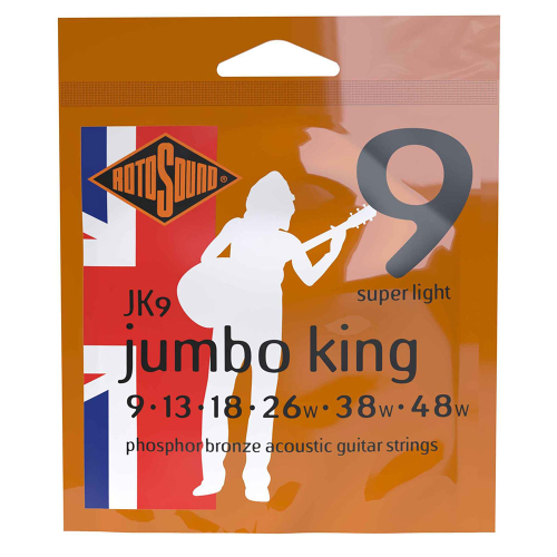 Rotosound JK9 Jumbo King Akoestische Gitaarsnaren (9-48) Phosphor Bronze