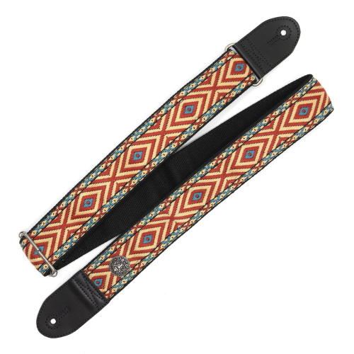 Silver Coin Straps Geweven Gitaarband Huracan