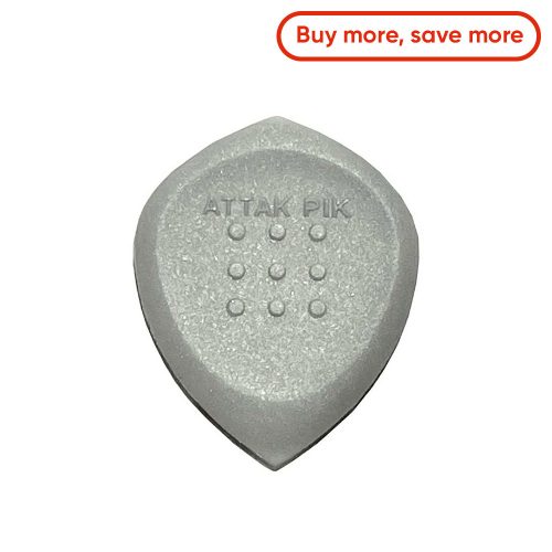 Acoustik Attak Stealth Flex 1.3mm Plectrum Grijs - Per Stuk