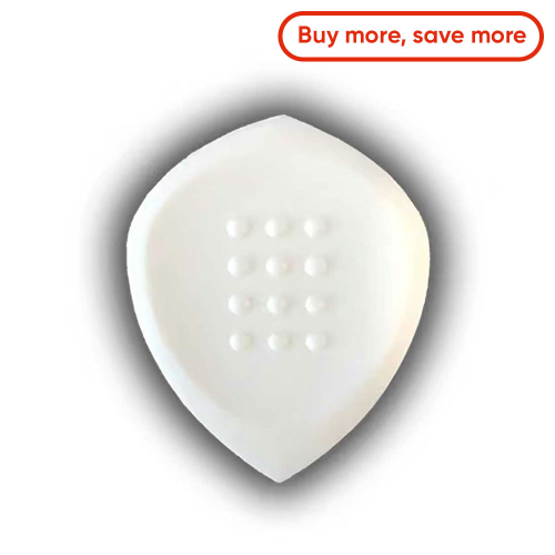 Acoustik Attak Stealth White 2.0mm Plectrum - Per Stuk