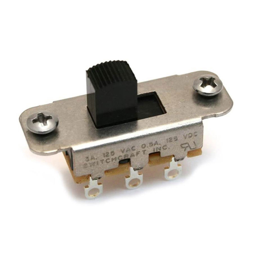 Allparts EP-0260-023 Switchcraft 2-Standen Schuifschakelaar On-On Zwart