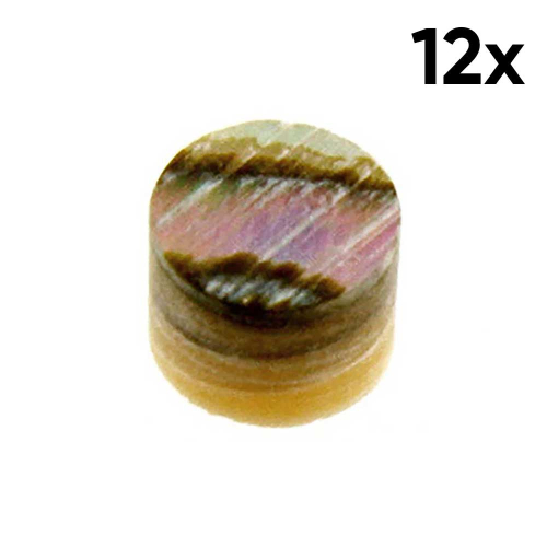 Allparts LT-0497-081 Fingerboard Inlay Side Dots 2.3mm Abalone (12 Stuks)