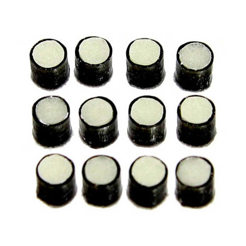 Allparts LT-5497-023 Fingerboard Side Dots 2.3mm Glow in the Dark met Zwarte Ring (12 Stuks)