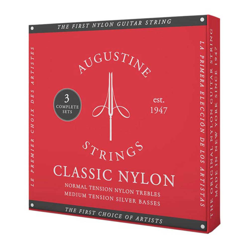 Augustine Classic Red Klassieke Gitaarsnaren 3-Pack
