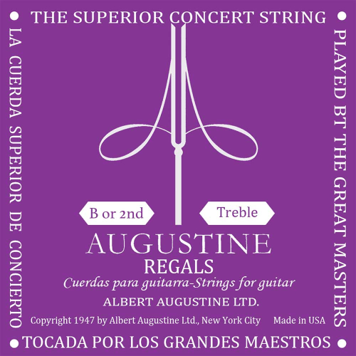 Augustine Regal Losse Clear Nylon B2-Snaar - Hoge Spanning