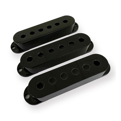 AxLabs AX-LPCSMBK Modern Single Coil Pickup Covers (52/50/48mm) Zwart (Set van 3) 