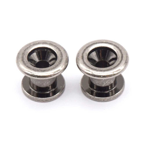 AxLabs KD2E1018AS Longer Neck Area Strap Buttons Antique Silver (Set van 2)