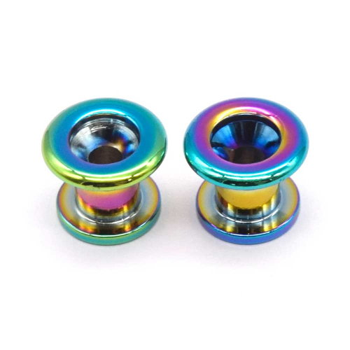 AxLabs KD2E1018BC Longer Neck Area Strap Buttons Burnt Chrome (Set van 2)