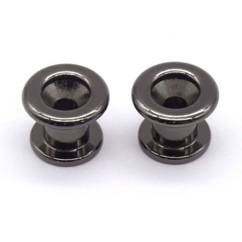 AxLabs KD2E1018BN Longer Neck Area Strap Buttons Zwart Nikkel (Set van 2)