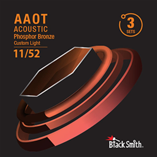BlackSmith AAPB-1152-3P Coated Akoestische Gitaarsnaren (11-52) 3-Pack - Phosphor Bronze