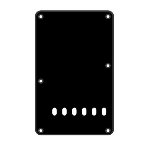 Boston BP-113-BM Backplate Standaard Stratocaster 1-Laags Mat Zwart