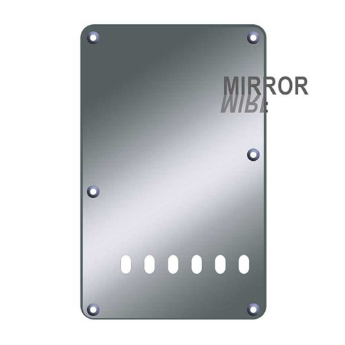 Boston BP-213-MC Backplate Standaard Stratocaster 2-Laags Mirror Chrome