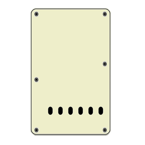 Boston BP-313-VW Backplate Standaard Stratocaster 3-Laags 11.2mm Oud Wit