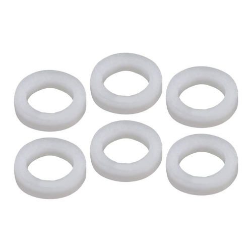Boston BUTW-01-WH Witte Nylon Ringen/Washers voor Stemknop Stemmechanieken (Set van 6)
