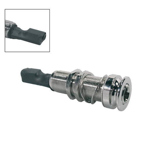 Boston EPJ-5525-N Eindknop Output Jack  2.5mm naar 6.3mm Nikkel