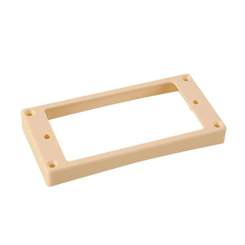 Boston HCS100110IV Humbucker Frame 10mm naar 11mm Gebogen Onderkant Schuine Bovenkant Ivoorwit 