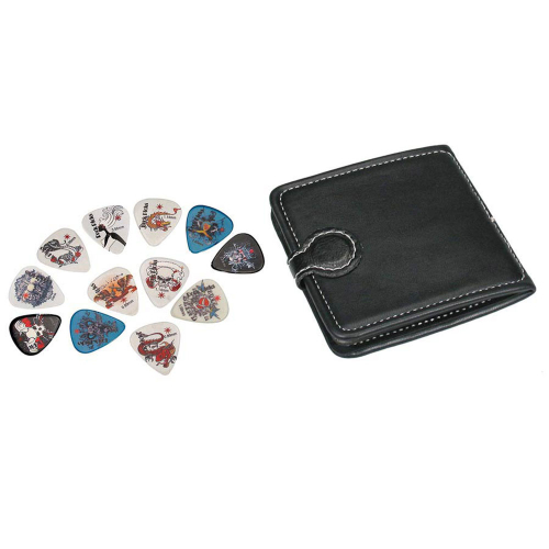 Boston PP-312 Skulls&Bones Celluloid Plectrum 12-Pack