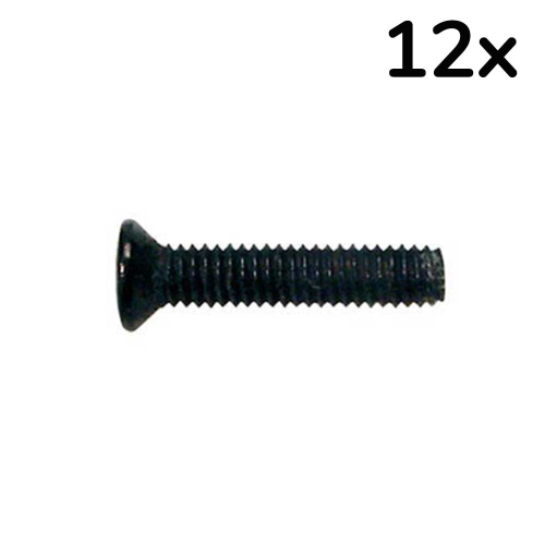 Boston PS-01-BK Element Schroef 2.6x12mm Zwart (12 Stuks)